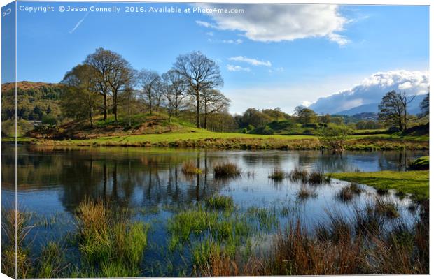 Elterwater Spring Canvas Print by Jason Connolly