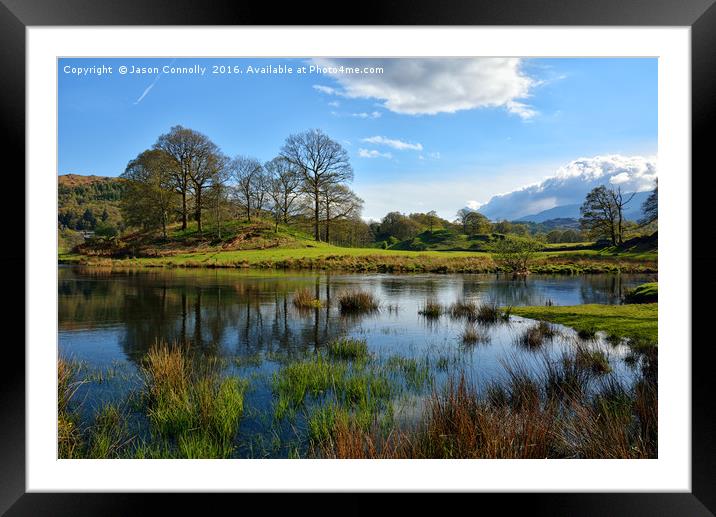 Elterwater Spring Framed Mounted Print by Jason Connolly