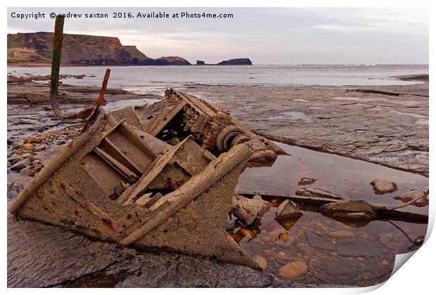 SEA WRECK Print by andrew saxton
