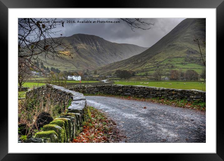 Hartsop Valley Framed Mounted Print by Jason Connolly