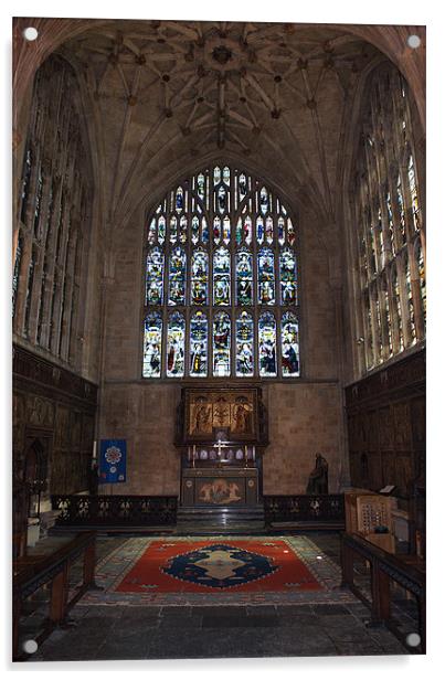 Winchester Cathedral Lady Chapel Acrylic by Chris Day