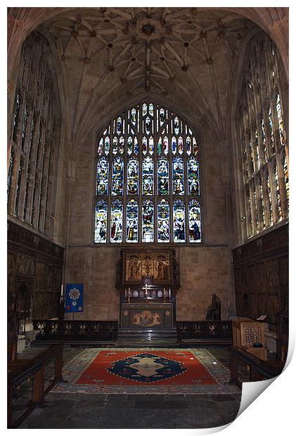 Winchester Cathedral Lady Chapel Print by Chris Day