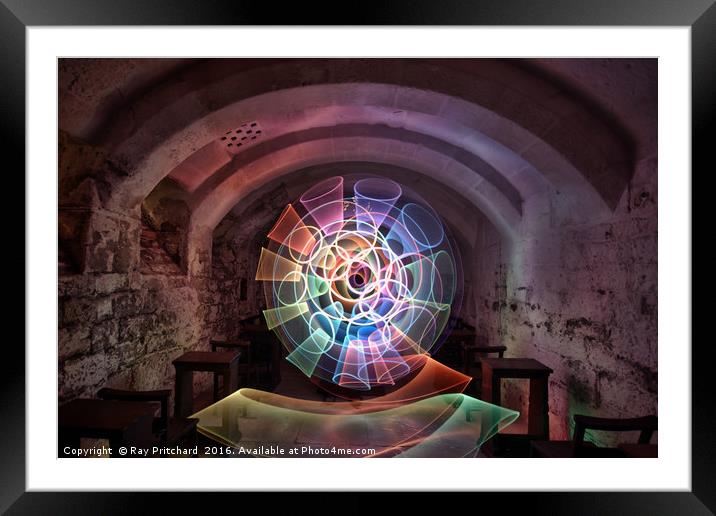 Light in the Crypt Framed Mounted Print by Ray Pritchard