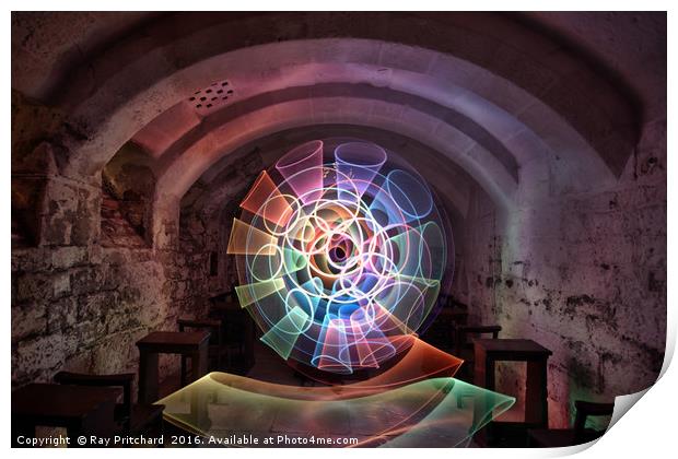 Light in the Crypt Print by Ray Pritchard