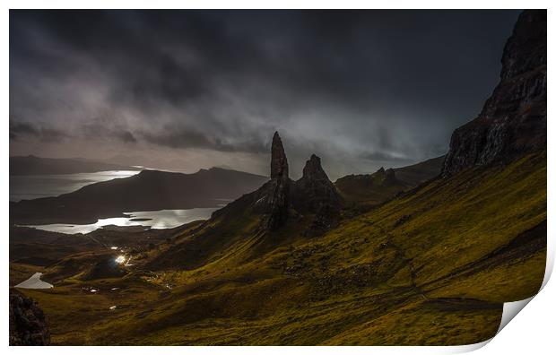 The Old Man of Storr Print by Paul Andrews