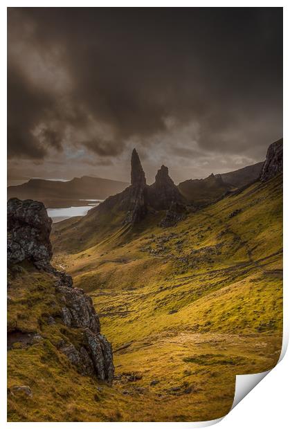 The Old Man of Storr 3 Print by Paul Andrews