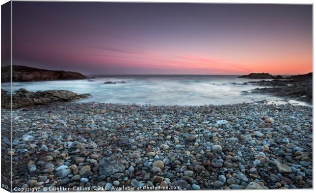 Limeslade Bay South Wales Canvas Print by Leighton Collins
