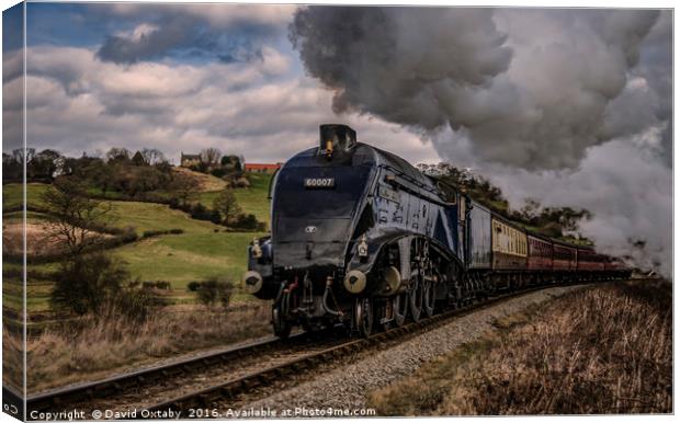 60007 'Nigel Gresley' at Grosmont Canvas Print by David Oxtaby  ARPS