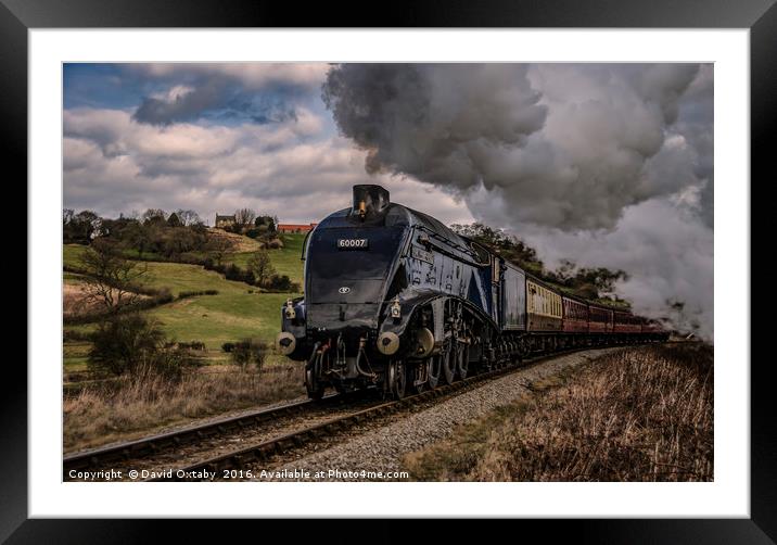 60007 'Nigel Gresley' at Grosmont Framed Mounted Print by David Oxtaby  ARPS