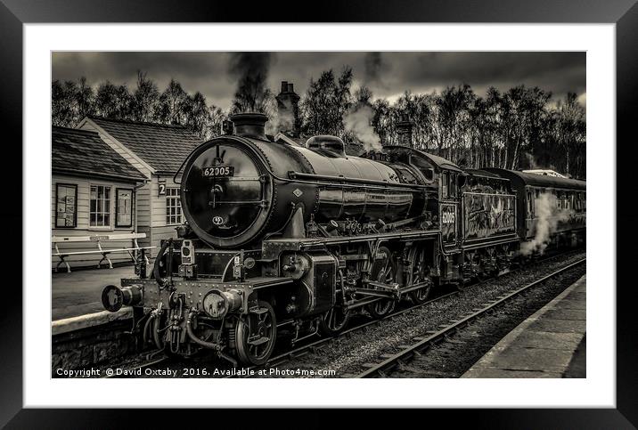 62005 at grosmont station Framed Mounted Print by David Oxtaby  ARPS