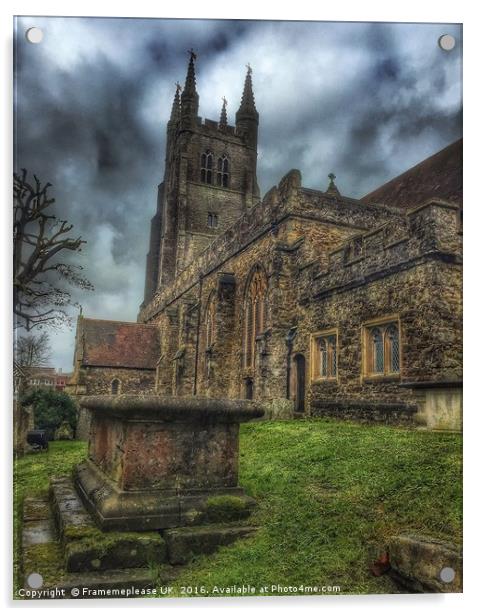 St Mildred Church Tenterden Acrylic by Framemeplease UK