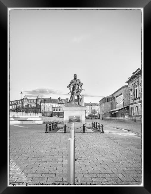 Merchant Navy Memorial, Mill dam Framed Print by andrew blakey