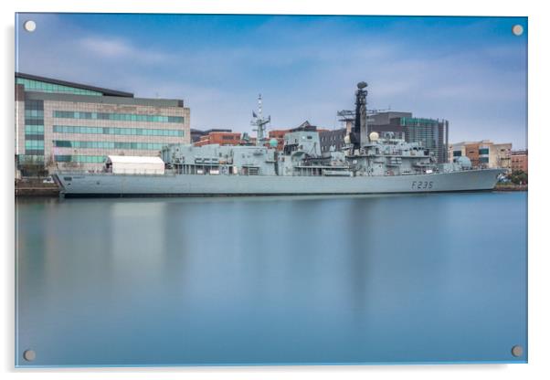HMS Monmouth Acrylic by Steve Purnell