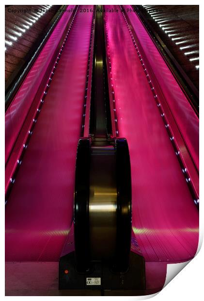 The Escalator Print by Jason Connolly