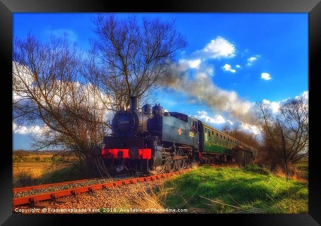 The Kent and East Sussex Railway train .  Framed Print by Framemeplease UK