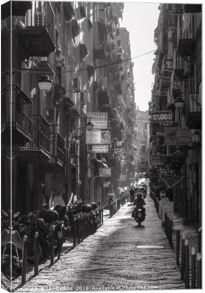 Naples Side Street Canvas Print by Ian Collins