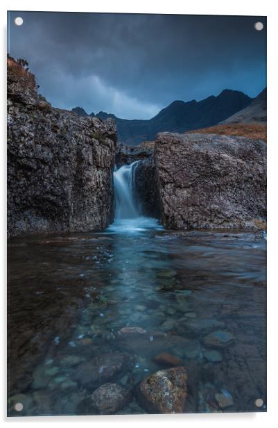 The Fairy Pools 2 Acrylic by Paul Andrews