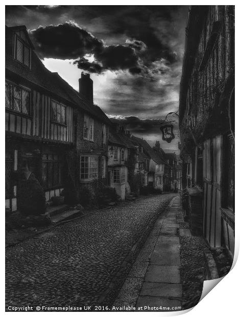 Mermaid street Rye Print by Framemeplease UK