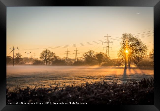 Early Morning Mist Framed Print by Jonathan Grady