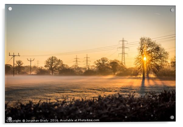 Early Morning Mist Acrylic by Jonathan Grady
