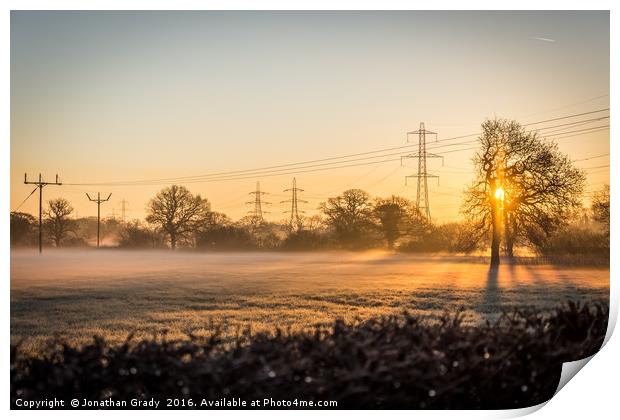 Early Morning Mist Print by Jonathan Grady