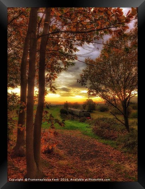 Kent and East Sussex Railway (K&ESR) in Autumn  Framed Print by Framemeplease UK