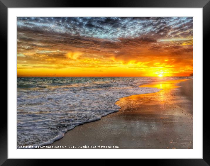 Punta Cana Playa Bravo Sunrise Framed Mounted Print by Framemeplease UK