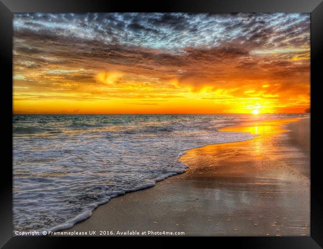 Punta Cana Playa Bravo Sunrise Framed Print by Framemeplease UK