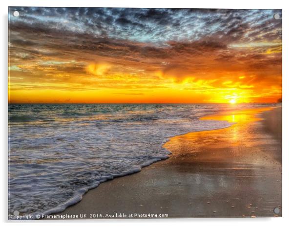 Punta Cana Playa Bravo Sunrise Acrylic by Framemeplease UK