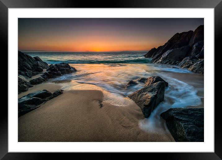Porthgwidden beach St Ives Framed Mounted Print by Michael Brookes