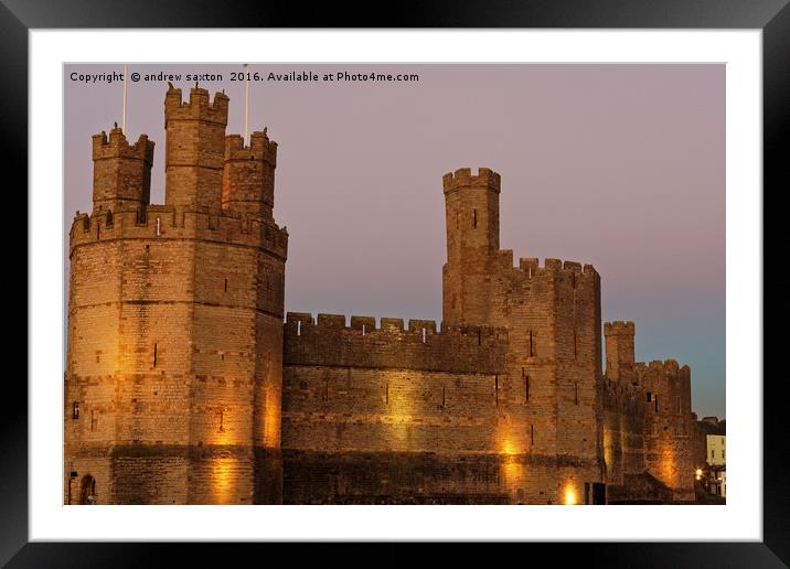 LIGHT THE BATTLEMENT Framed Mounted Print by andrew saxton