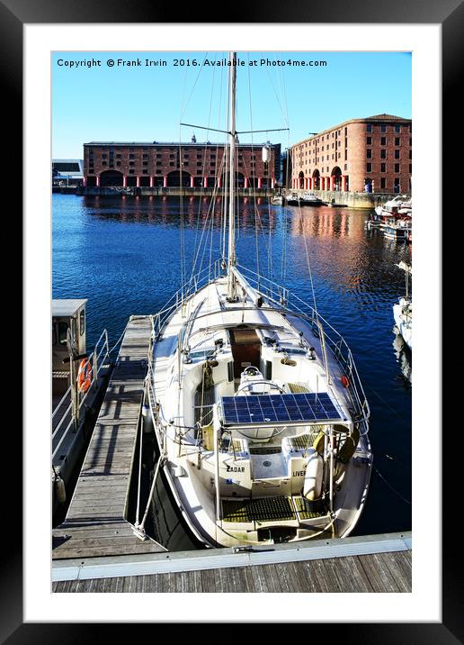 Liverpool's famous Albert Dock. Framed Mounted Print by Frank Irwin