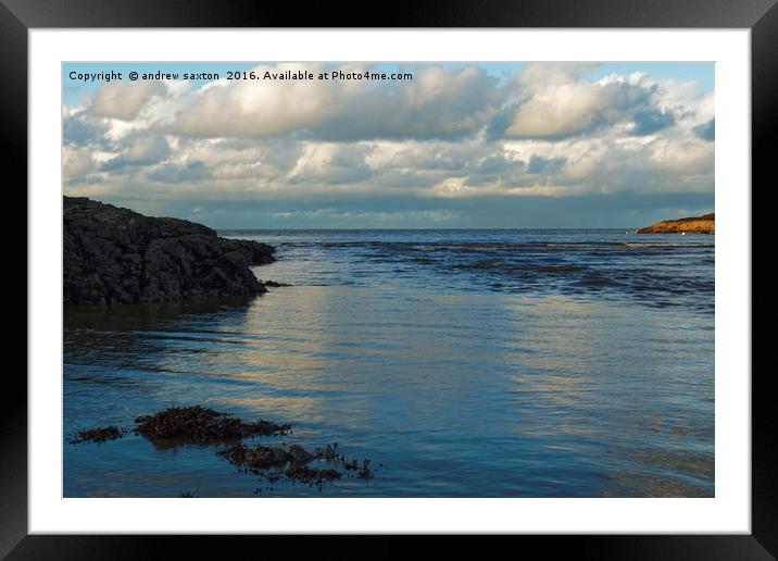 CLOUDY SKY Framed Mounted Print by andrew saxton