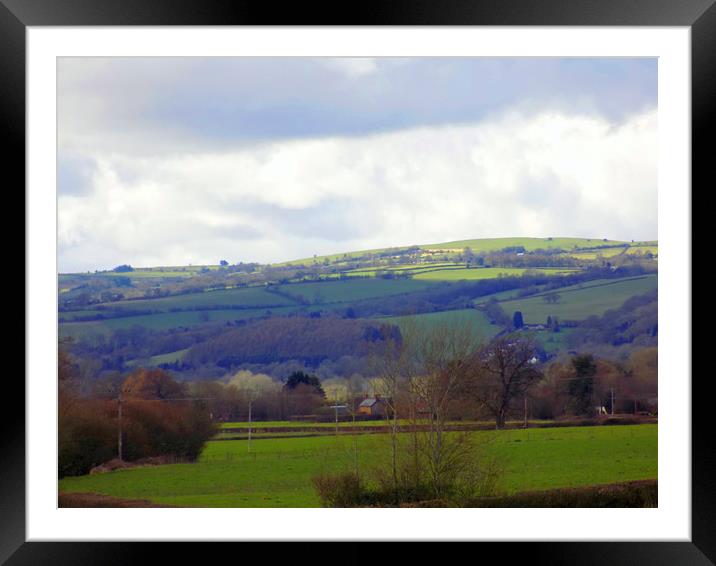 the wye valley herefordshire Framed Mounted Print by paul ratcliffe