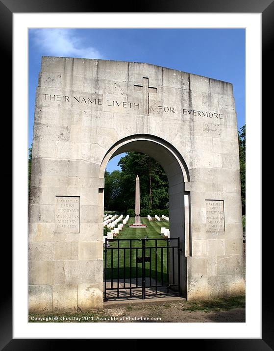 Anzac Cemetery in Harefield Churchyard Framed Mounted Print by Chris Day