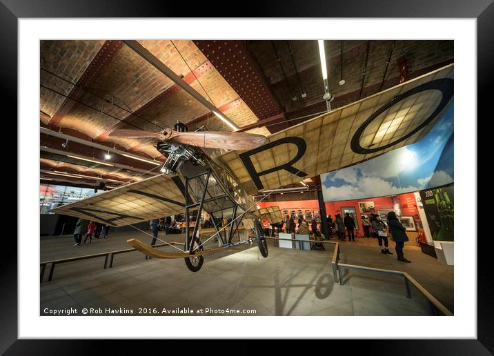 AVRO Type F  Framed Mounted Print by Rob Hawkins