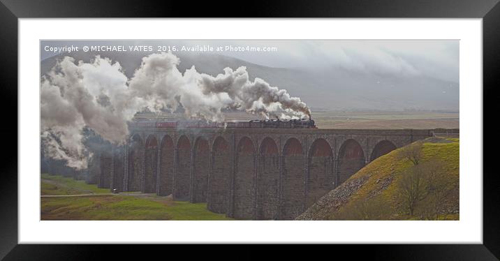 Cumbrian Mountain Express Framed Mounted Print by MICHAEL YATES