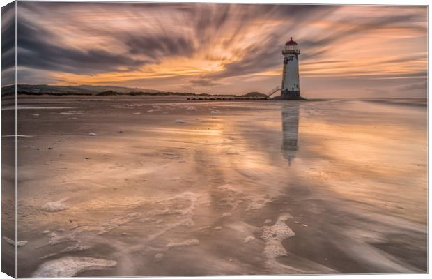 Goodnight Talacre Canvas Print by Jed Pearson