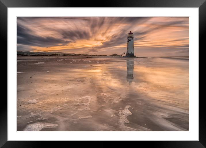 Goodnight Talacre Framed Mounted Print by Jed Pearson
