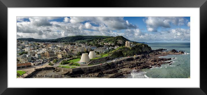 Ilfracombe from Capstone Hill Framed Mounted Print by John Boud