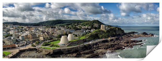 Ilfracombe from Capstone Hill Print by John Boud