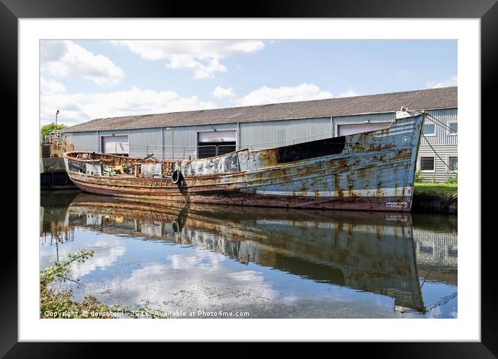 Old Boats Along The Exeter Canal 2 Framed Mounted Print by Susie Peek