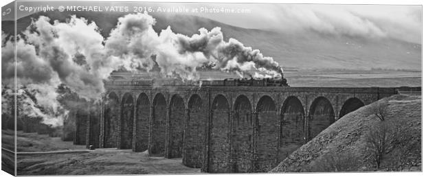 Cumbrian Mountain Express Canvas Print by MICHAEL YATES