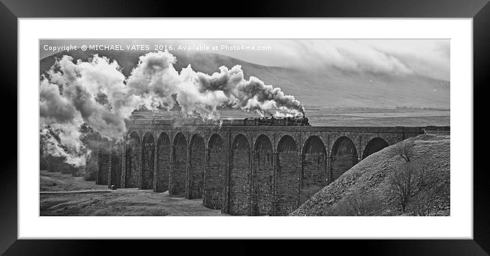 Cumbrian Mountain Express Framed Mounted Print by MICHAEL YATES