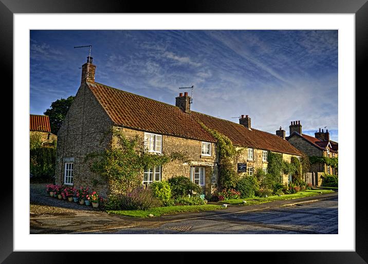 Gillamoor Cottages Framed Mounted Print by Colin Metcalf
