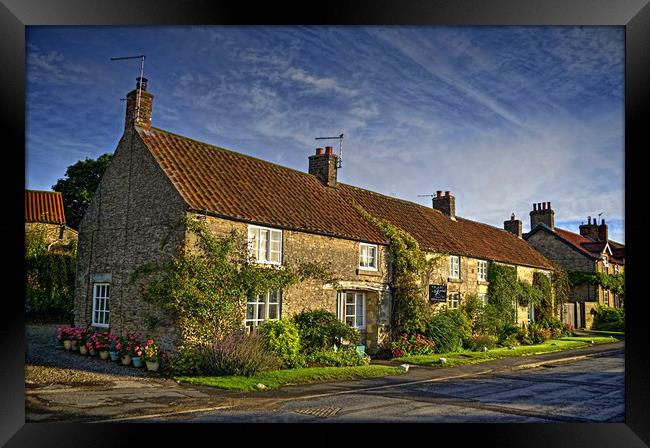 Gillamoor Cottages Framed Print by Colin Metcalf