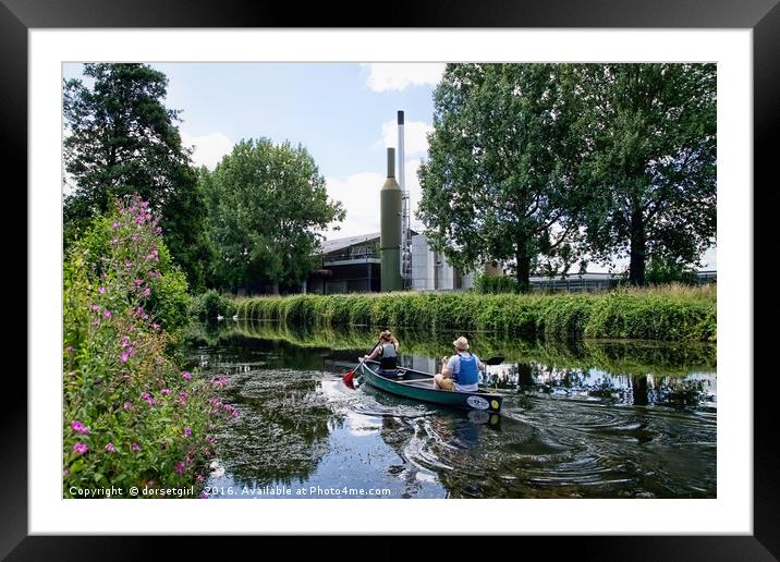 Canoeing Along The Exeter Canal Framed Mounted Print by Susie Peek