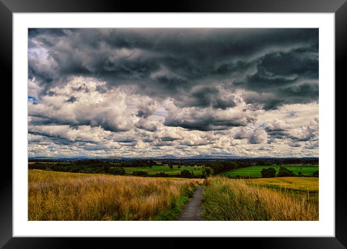 Stormy skies Framed Mounted Print by Thomas Richardson