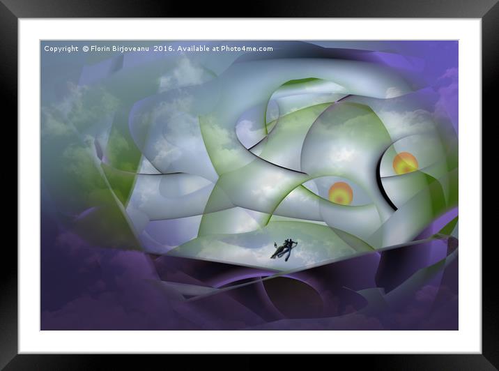 Adventure Design Cloudy² Framed Mounted Print by Florin Birjoveanu
