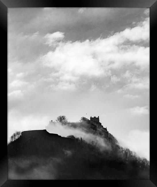 Stirling Castle and spring mist Framed Print by Jade Scott